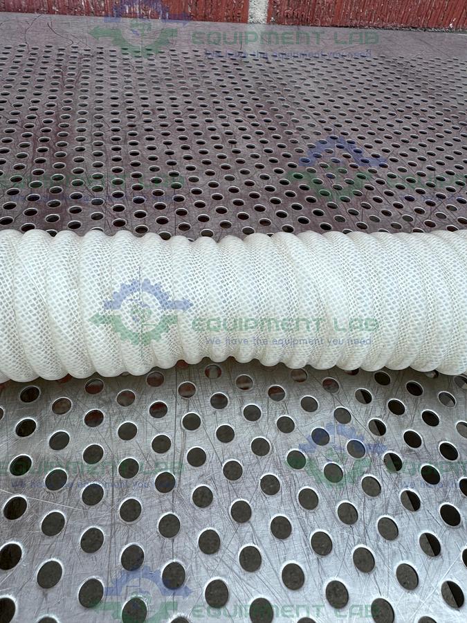 Used Sani Tech STHT-W-CO Flexible Silicone Hose 45" w/ 2" Sanitary Fitting