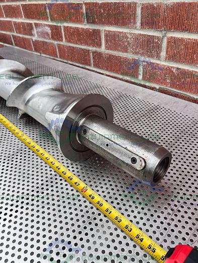 Used Stainless Steel 53" x 44 x 6" Meat Grinder Head Shaft Screw