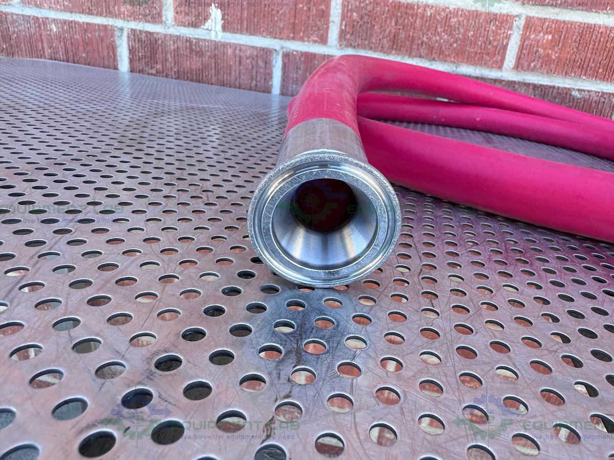 Used Silicone Flexible 120"  Hose w/ 1 1/2" Sanitary Fitting