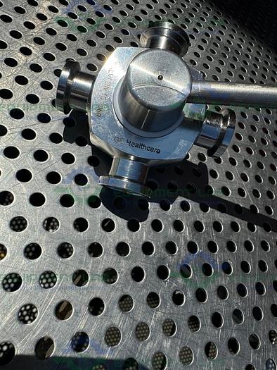 Used GE Healthcare Salvi DN10 969 4-way 316 Valve 18-1012-56 w/ 1/2" Sanitary Fitting