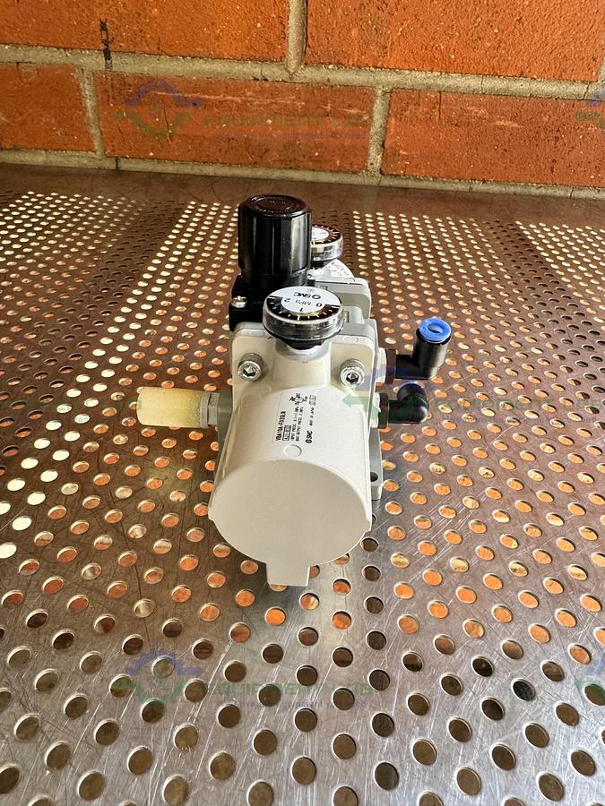 Used SMC VBA10A-F02GLN Booster Regulator  0.1-1.0 MPa
