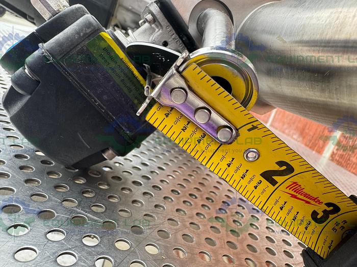 Used 5 ITT Pure-Flo Stainless Steel Diaphragm Valves w/ 2" to 1/2" Sanitary Fitting