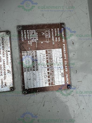 Used Komatsu  FB15M-2 Electric Forklift 3000 Pound Capacity w/ Charger