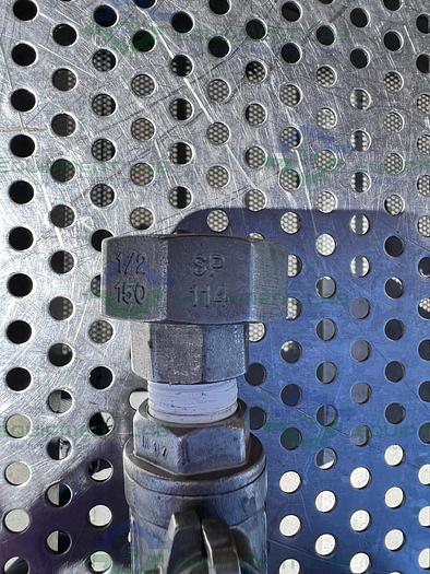 Used SVF  CF8M 1000 WOG Ball Valve w/ 1/2" Hose Fitting