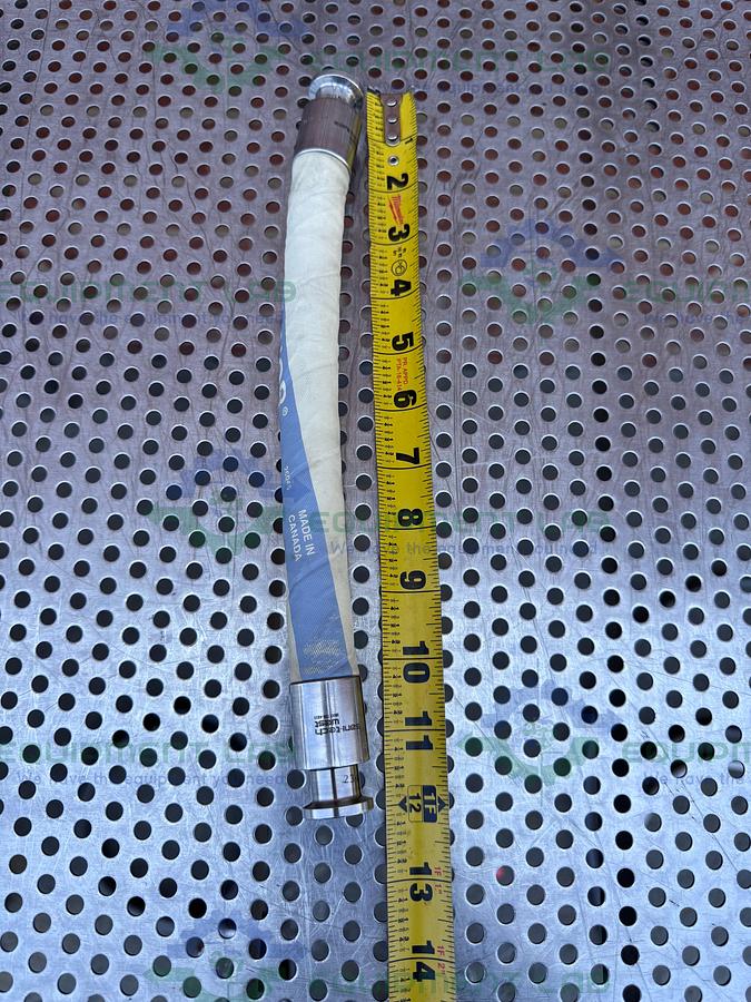 Used Sani-Tech 12" Chemflour Fluoropolymer Hose w/ 1/2" Sanitary Fitting