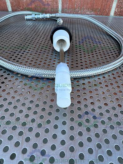 Used Unbranded Stainless Steel Braided Hose 82" w/ Sensor, Quick Release Fitting