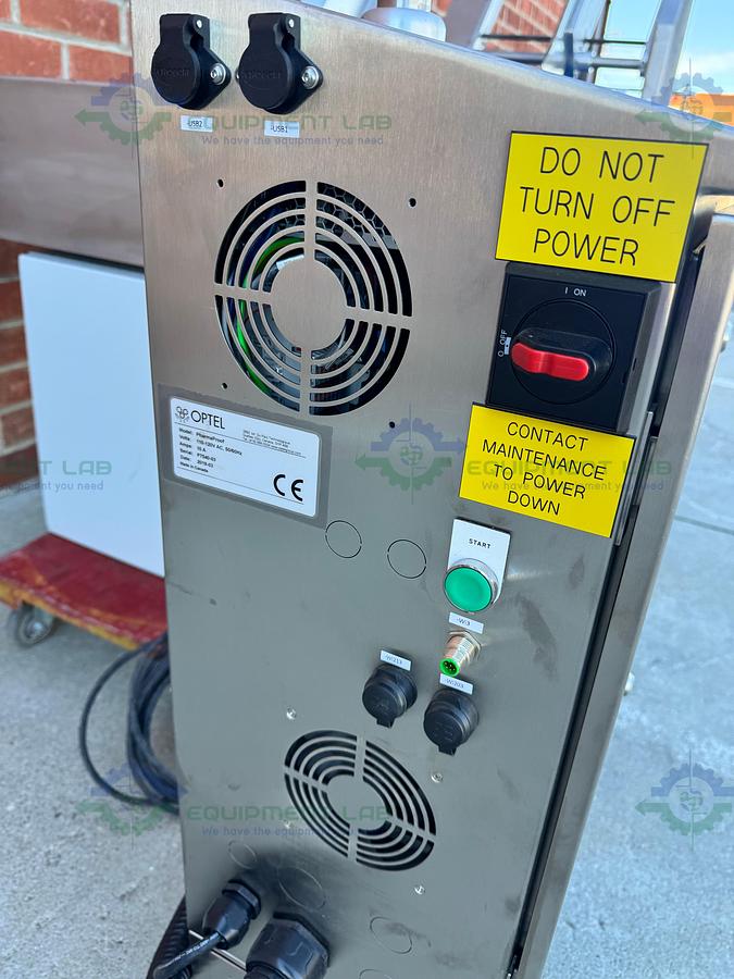 Used Redemac Stainless Steel Dual Conveyor Packaging Machine w/ Optel PharmaProof