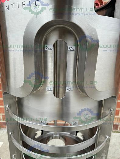 Used Thermo  HyPerforma Stainless Steel Water Jacketed Single Use 50L 5:1 Bioreactor