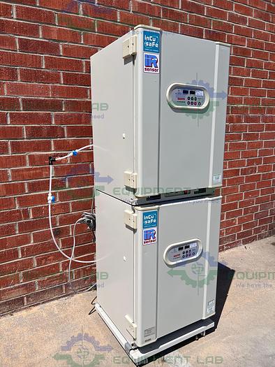 Used Sanyo  MCO-18 AIC CO2 Dual Stacked Incubator 170L, 110- 120V