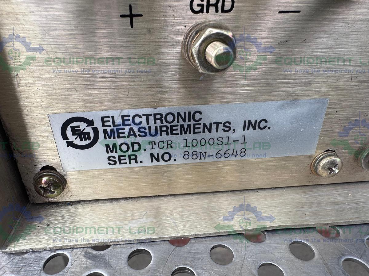  for parts or not working Electronic Measurements 1000S1-1 TCR Power Supply 0-1000 DC Volts