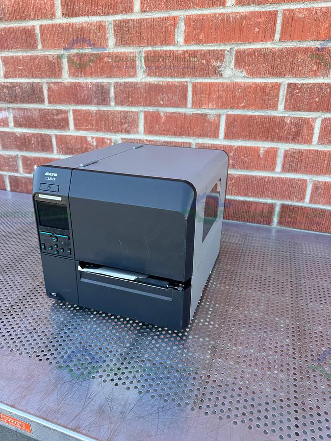 Used Sato CL6NX Thermal Barcode Label Printer 100-240V, 50-60 Hz