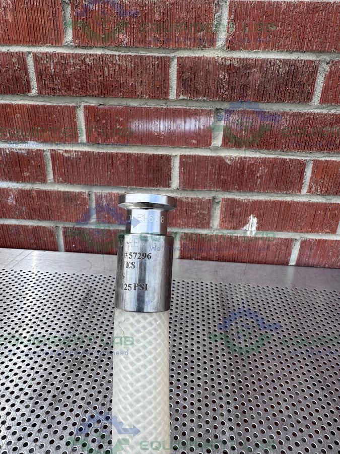 Used Saint Gobain SBP 0500 Pure Fit 18" Hose w/ 1/2" Sanitary Fitting