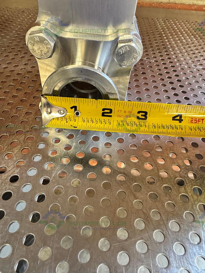 Used Unknown Brand Stainless Steel Ball Valve w/ KF40 Vacuum Fitting