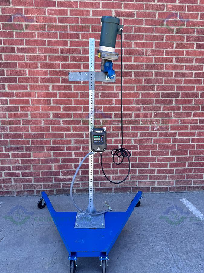 Used Neptune JD-5.1 Dual Direct Drive Portable Mixer on Stand w/ VFD