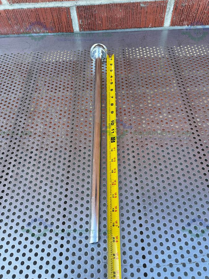 Used Stainless Steel 20" Syphon Tube w/ 2" OD Sanitary Fitting