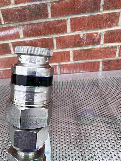 Used Sani Tech 38" GR-FDA Hose w/ Swagelok Quick Connect Stainless Steel Fitting