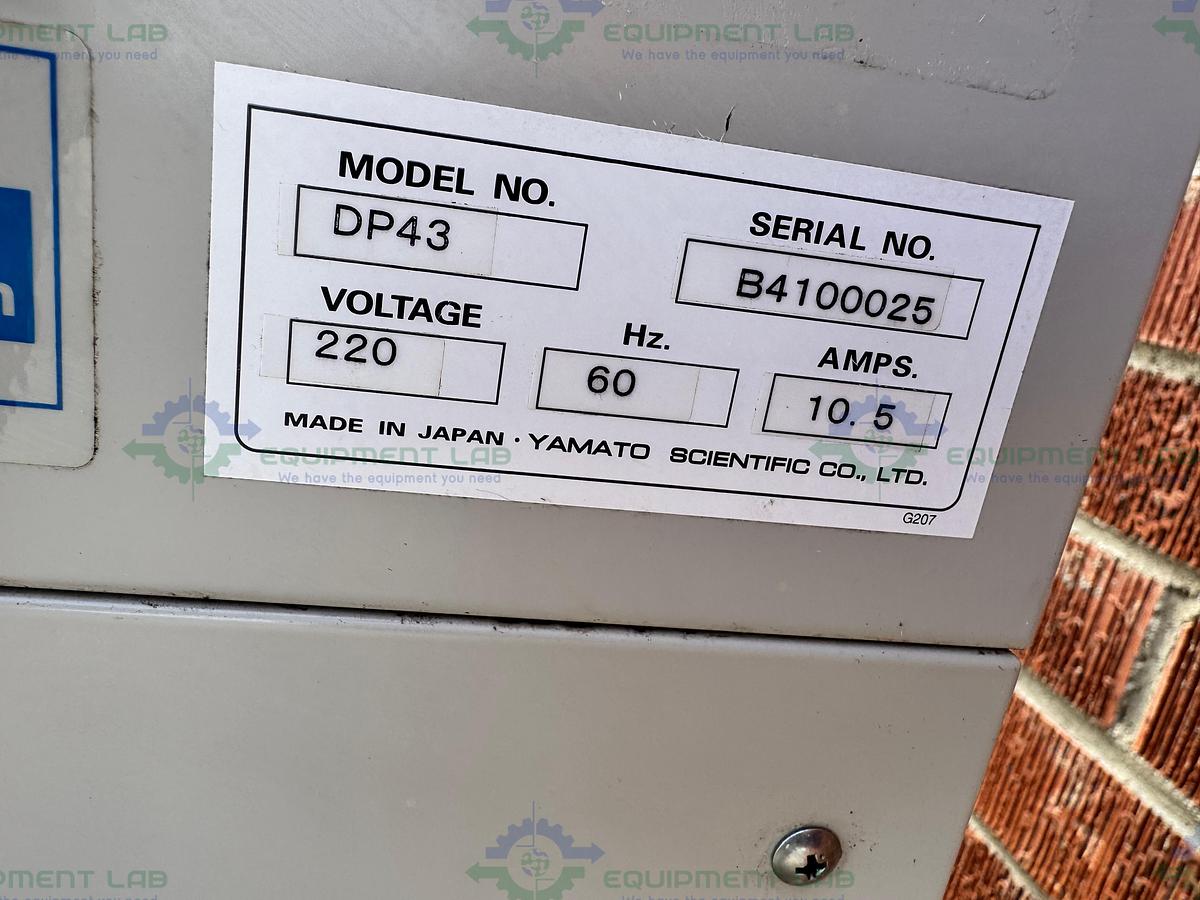  for parts or not working Yamato Yamato DP43 Large Capacity Vacuum Drying Oven 3.2 cu.ft, 200C