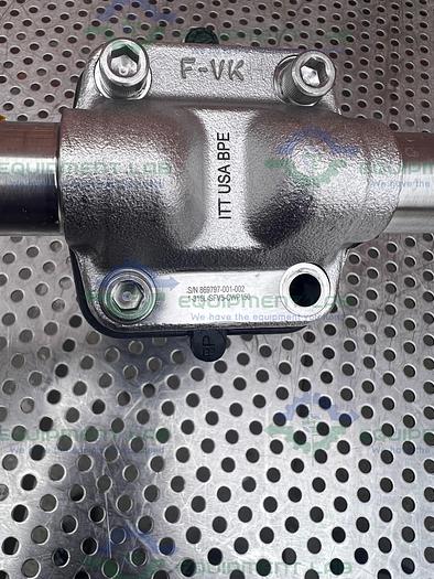 Used ITT Pure Flo 1-316L-SFV5-CWP150 3 -Way Diaphragm Valve w/ 1" Sanitary Fitting