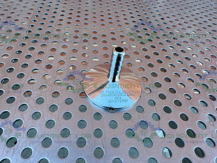 Used Stainless Steel  Sanitary 5/16" Hose Fitting To 1/4" Sanitary Fitting