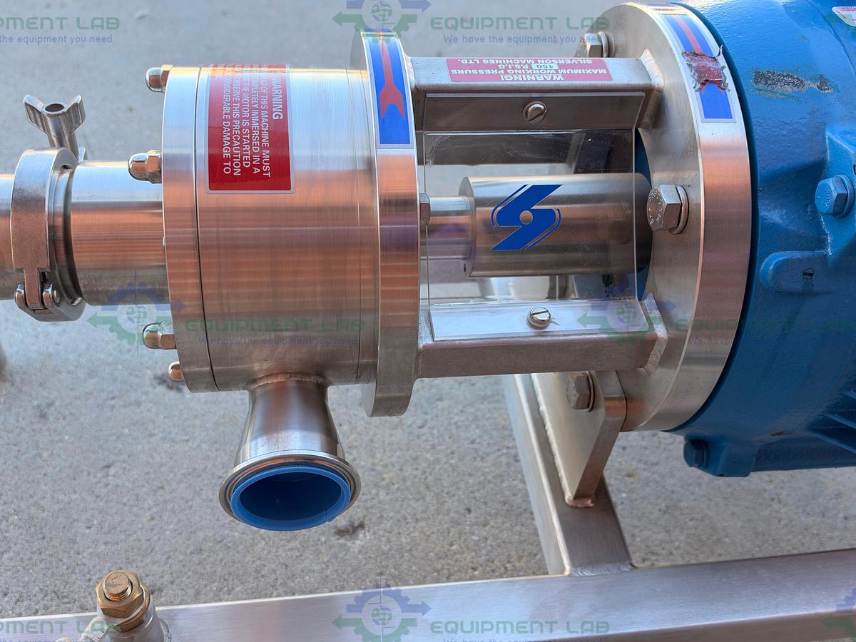 Used Silverson FMX25 High Shear Powder to Liquid Mixer 7.5 HP Motor w/ Powder Hopper