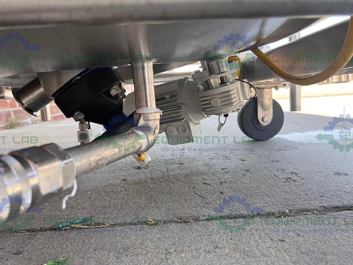 Used ITT  1000 Liter Stainless Steel Jacketed Reactor 60 PSI w/ Bottom Mag Mixer