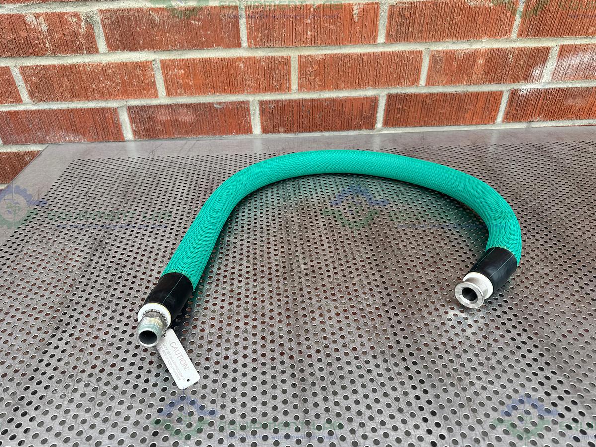 Used Huber Insulated Chiller Hose 48" w/ 1" Threaded Fitting to KF40