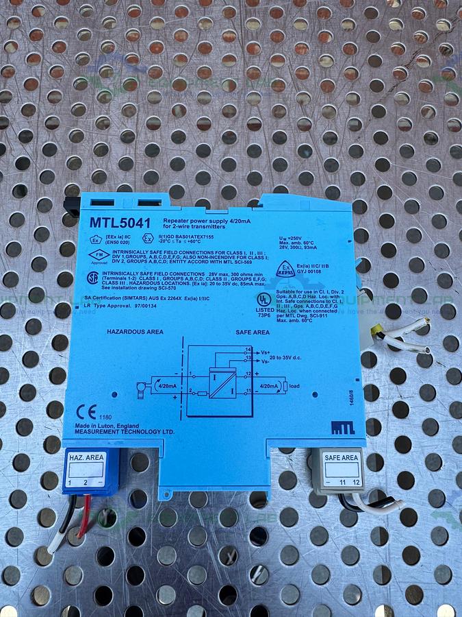 Used Measurment Technology MTL5041 Repeater Power Supply 4/20 mA, 250V
