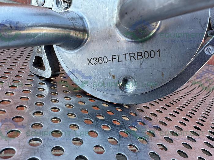 Used Allegheny Bradford 6.2 Liter Stainless Steel Filter Housing 150 PSI