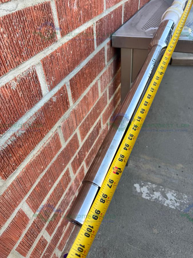 SPX Stainless Steel Mixing Tank Impeller 100" x 14" x 1.5" w/ Flange Fitting