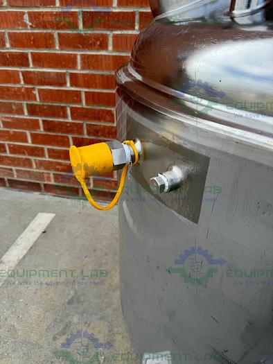 Used Precision Stainless 600 Liter Stainless Steel Jacketed Reactor 45 PSI