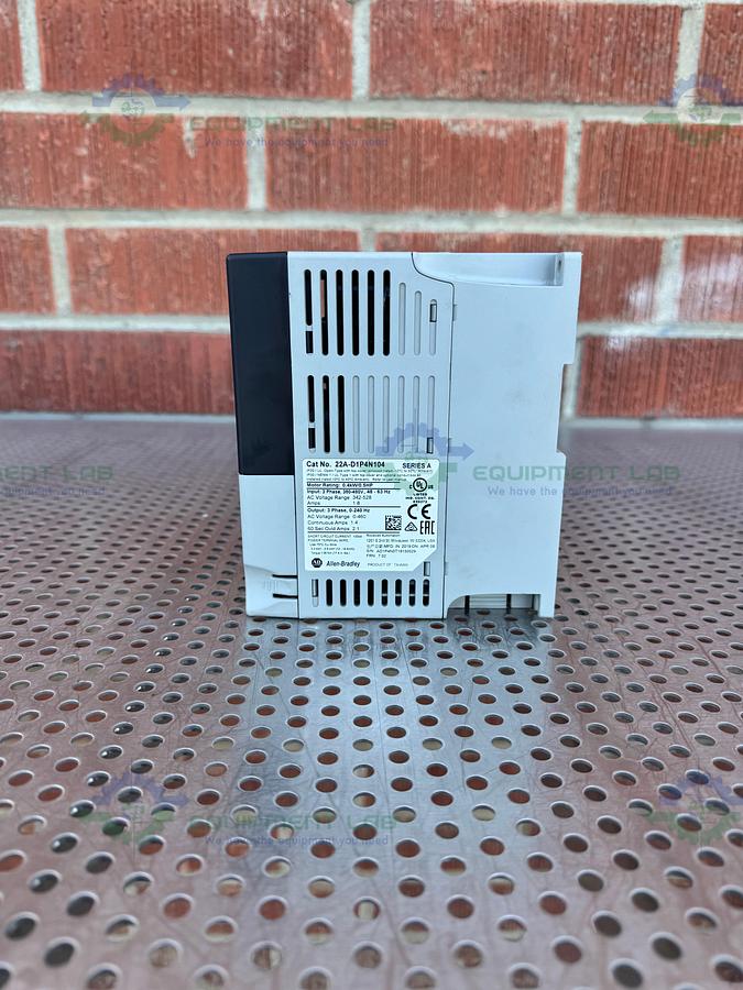 Used Allen Bradley Powerflex 4 22A-D1P4N104  Series A AC Drive 0.5 HP