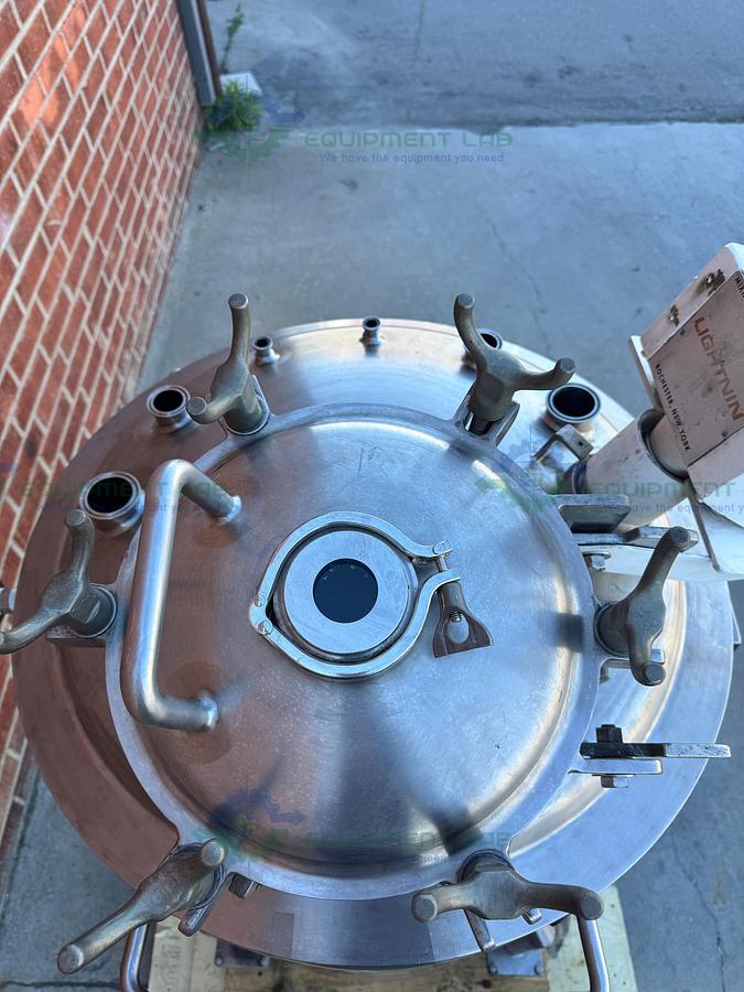 Used Northland 450 L  Jacketed Reactor FV/ 50 PSI  w/ Dual Mixer 3/4 HP, 1/3 HP, VFD