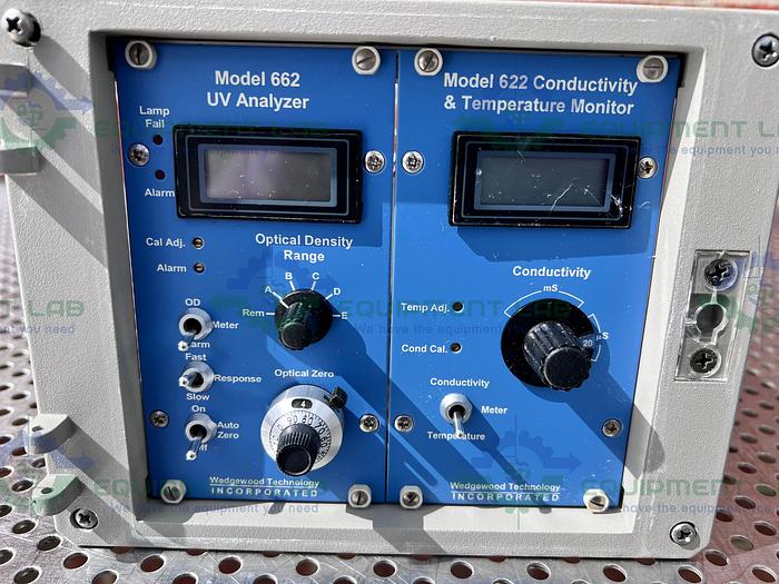 Used Wedgewood Technology 662 UV Analyzer w/ 622 Conductivity & Temperature Monitor