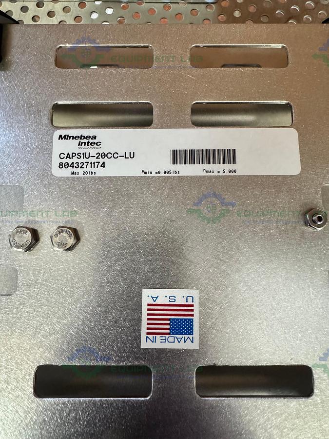 Used Minebea Intec CAPS1U-20CC-LU Stainless Steel Scale 10x10 w/ MIS2UR-V2, 30 LBS