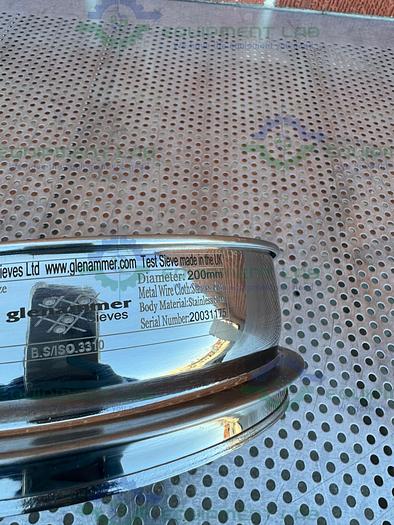 Used Glenammer  200SBW250 Stainless Steel 200 mm Diameter 250 Mic Shieve