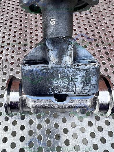 Used ITT Pure Flo 1-F-419-6-4-TM-963S-CWP150 Diaphragm Valve w/ 1" Sanitary Fitting