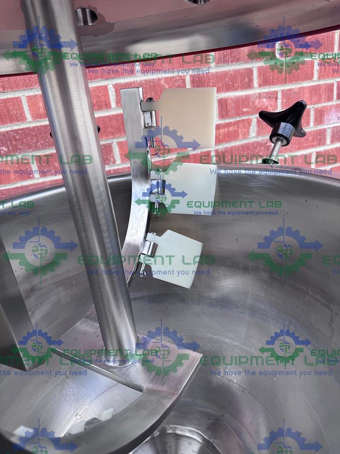 Used Lee Industries 50 Liter Stainless Steel Jacketed Reactor w/Mixer, Scraper MFG 23