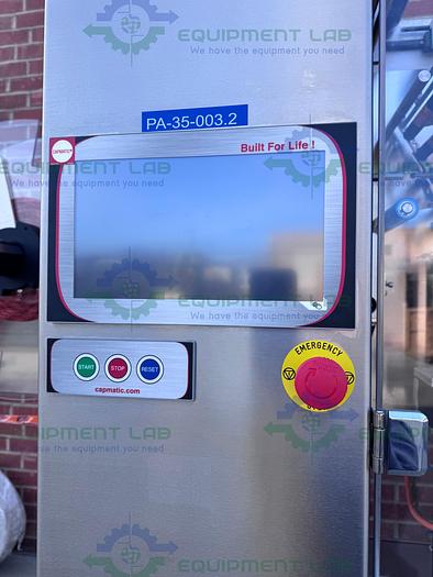 Used Capmatic SleeveStar 300 Full Sleeve Neck Bander Capping & Torquing Machine