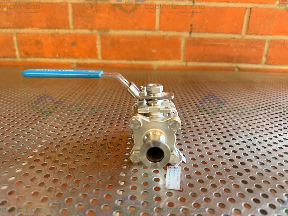 Used King Lai 316 Stainless Steel Ball Valve -40-150C w/ KF 16/10 Vacuum Fitting