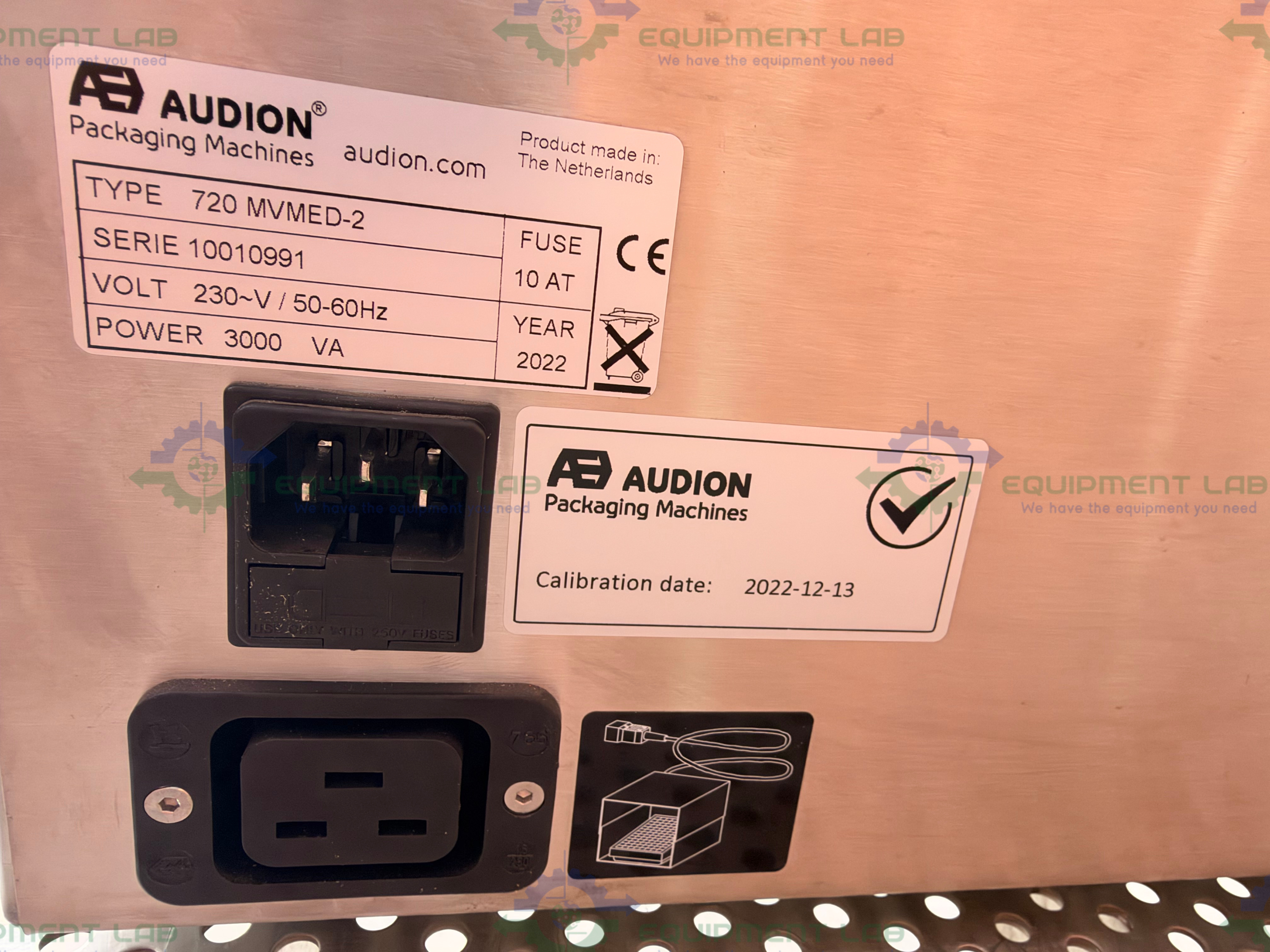 Used Audion 720 MVMED-2 Heavy Duty  Stainless Steel Vacuum Impulse Sealer