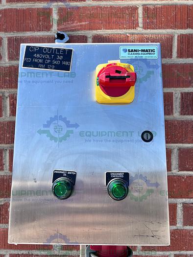 Used Sani Matic Stainless Steel Industrial Control Panel Enclosure 480V