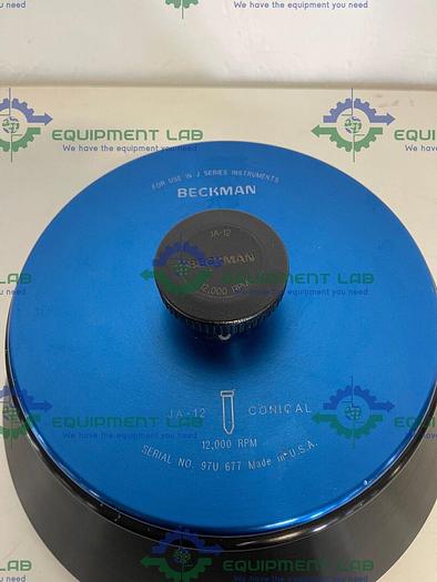 Used Beckman  JA-12 Fixed-Angle Aluminum Rotor- 12 x 50 mL, 12,000 rpm w/ damaged pins