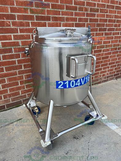 Used DCI 200 Liter Stainless Steel Jacketed Reactor Mixing Tank