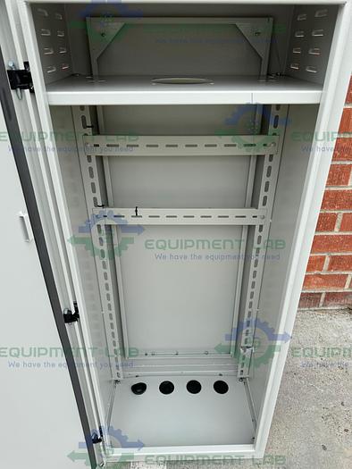 Used Unbarnded Metal Enclosure 19.5" x 14" x 48" w/ 1 Top Shelf, Key