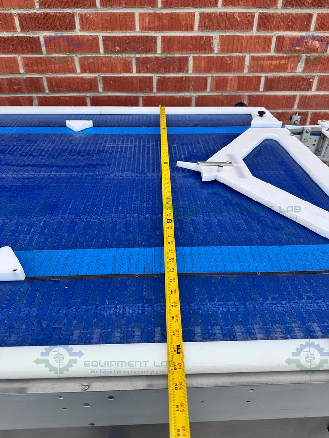  for parts or not working Dabrico Stainless Steel Reflow Surge Accumulation Feed Table Conveyor 46" x 84"