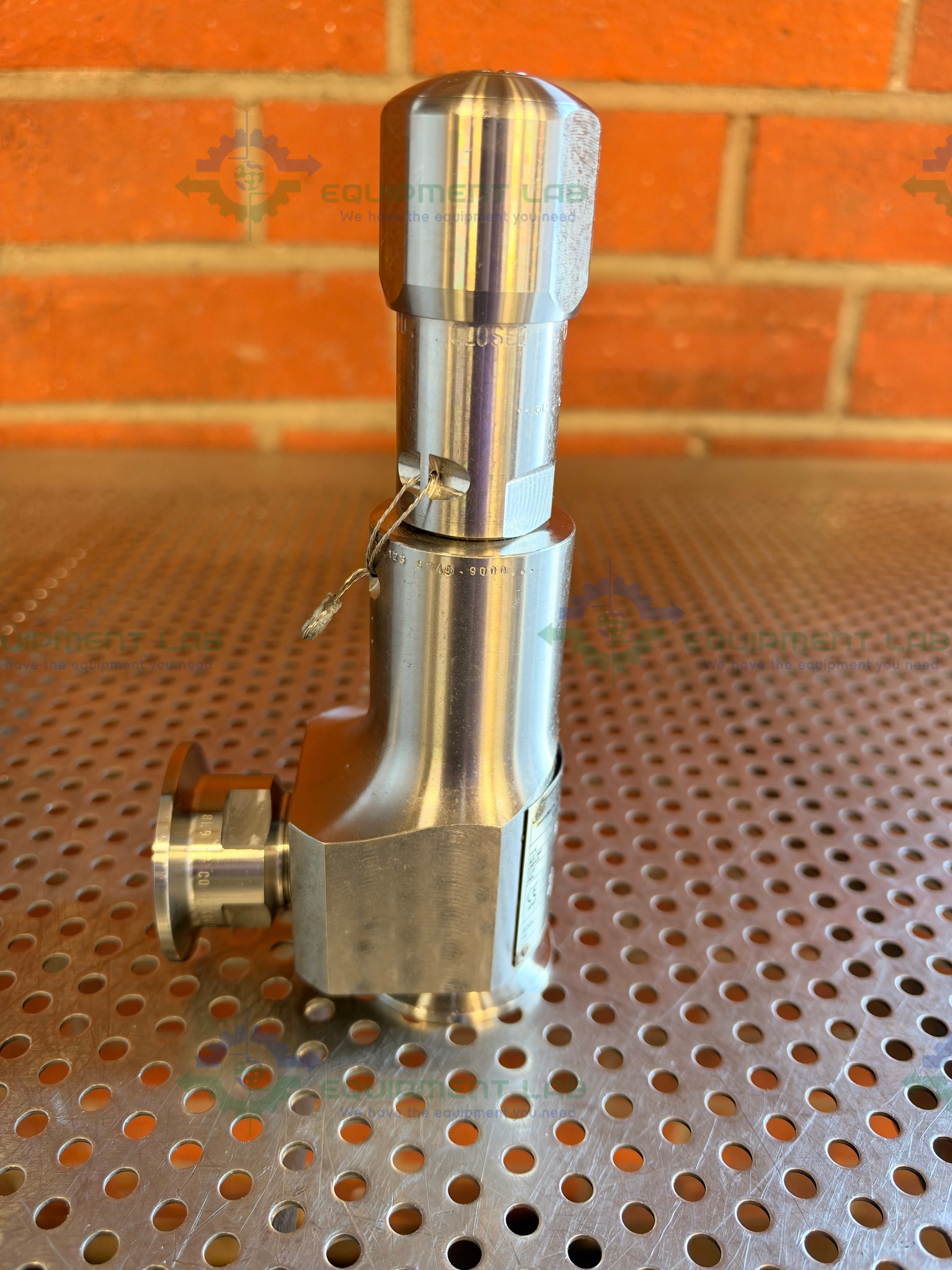 Used Leser 4814.7684 Spring Loaded Sanitary Safety Relief Valve w/1" Sanitary Fitting