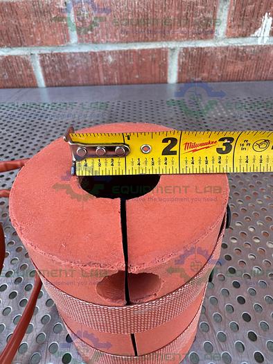 Used MKS 9599-0680 Filter Housing Heater / Jacket 4" x 5 1/2", 120V