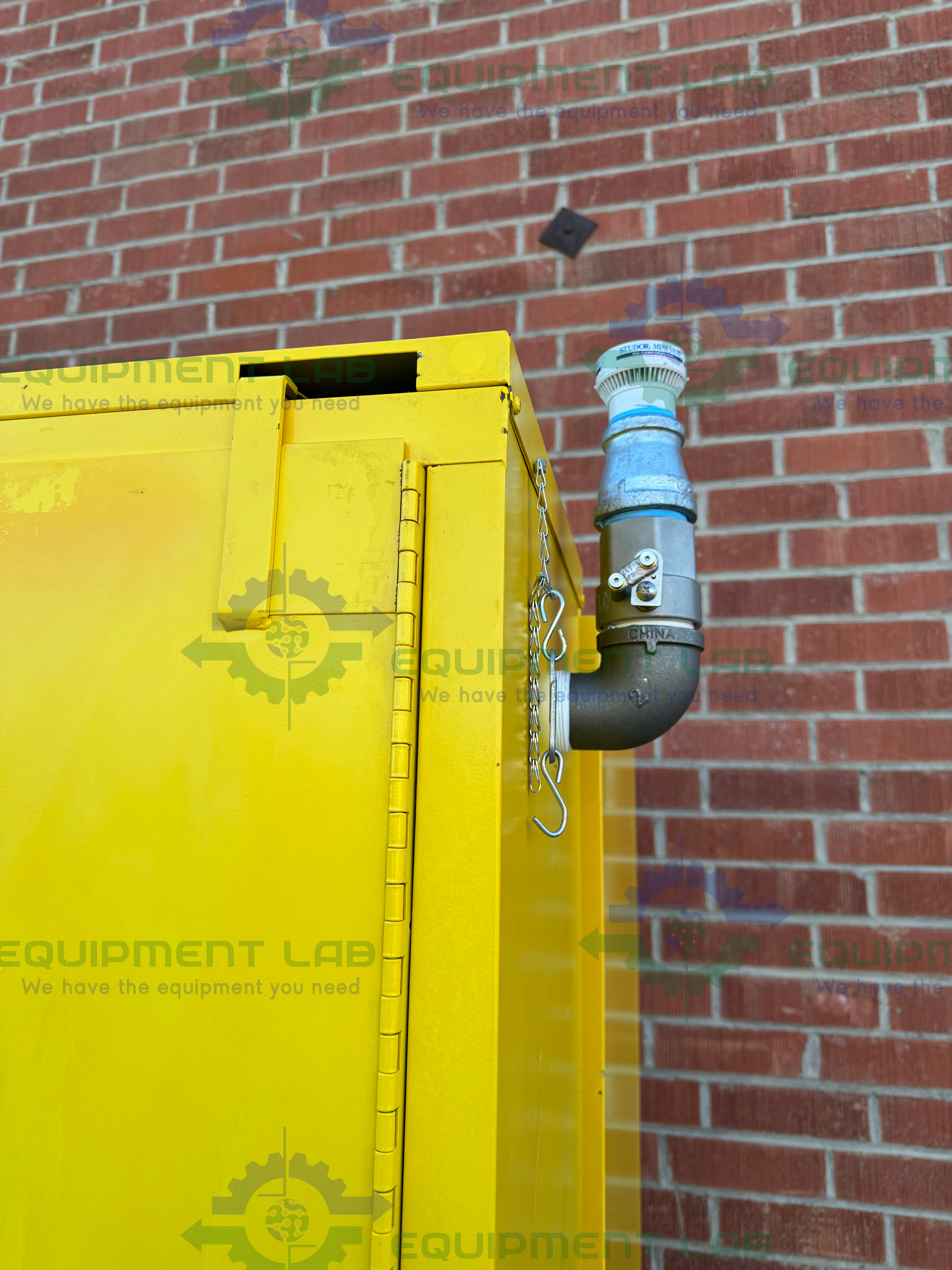 Used Securall A345 Flammable Liquid Storage Cabinet 45 Gallon w/ Soft Close Doors