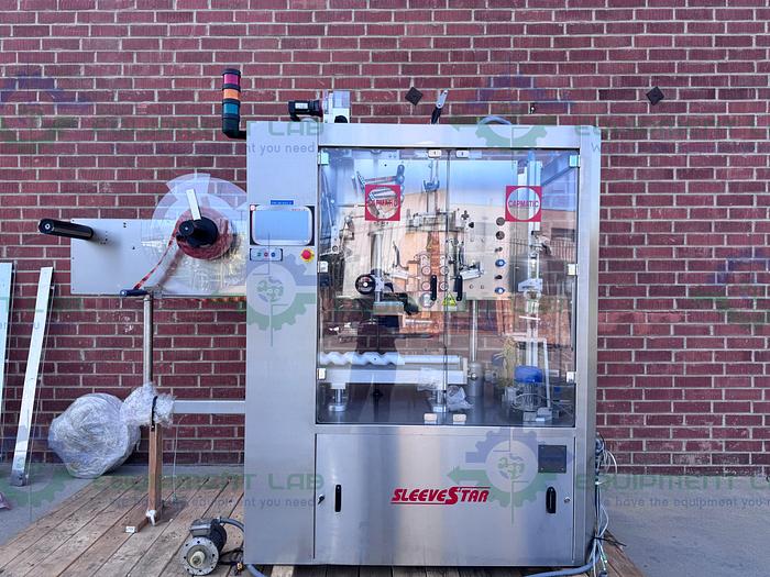 Used Capmatic SleeveStar 300 Full Sleeve Neck Bander Capping & Torquing Machine