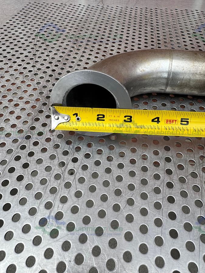 Used 3- Way Stainless Steel KF 50  Nipple Vacuum Fitting 27" Length